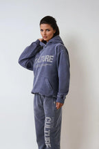 Oversized Graphic Hoodie Washed