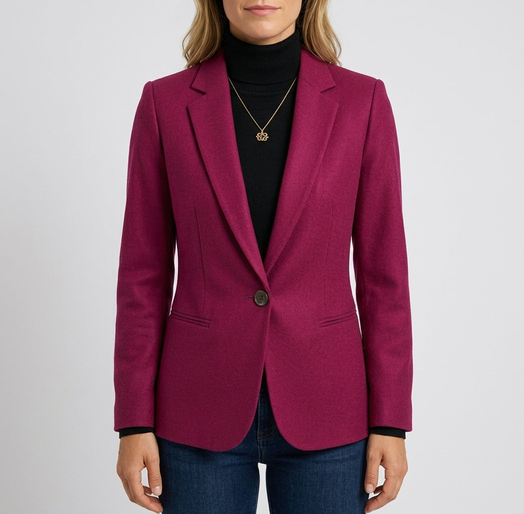 Women's tailored single breasted blazer