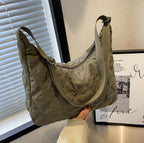 Women's chic quilted puffer shoulder bag