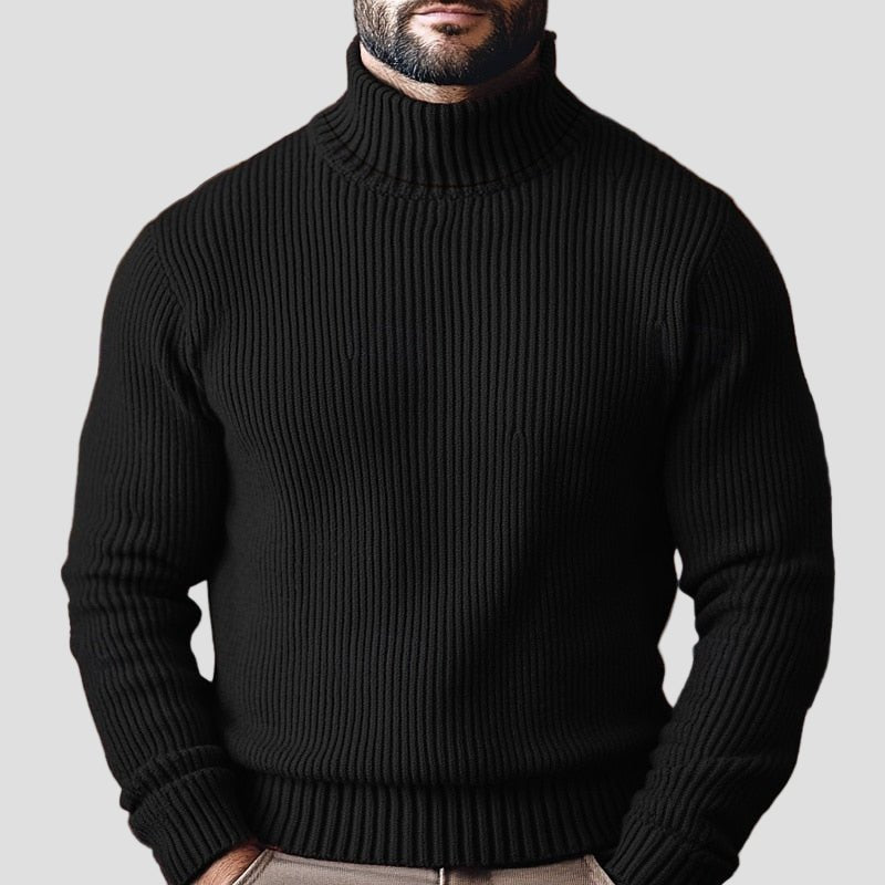 Thick Turtleneck Knit Sweater