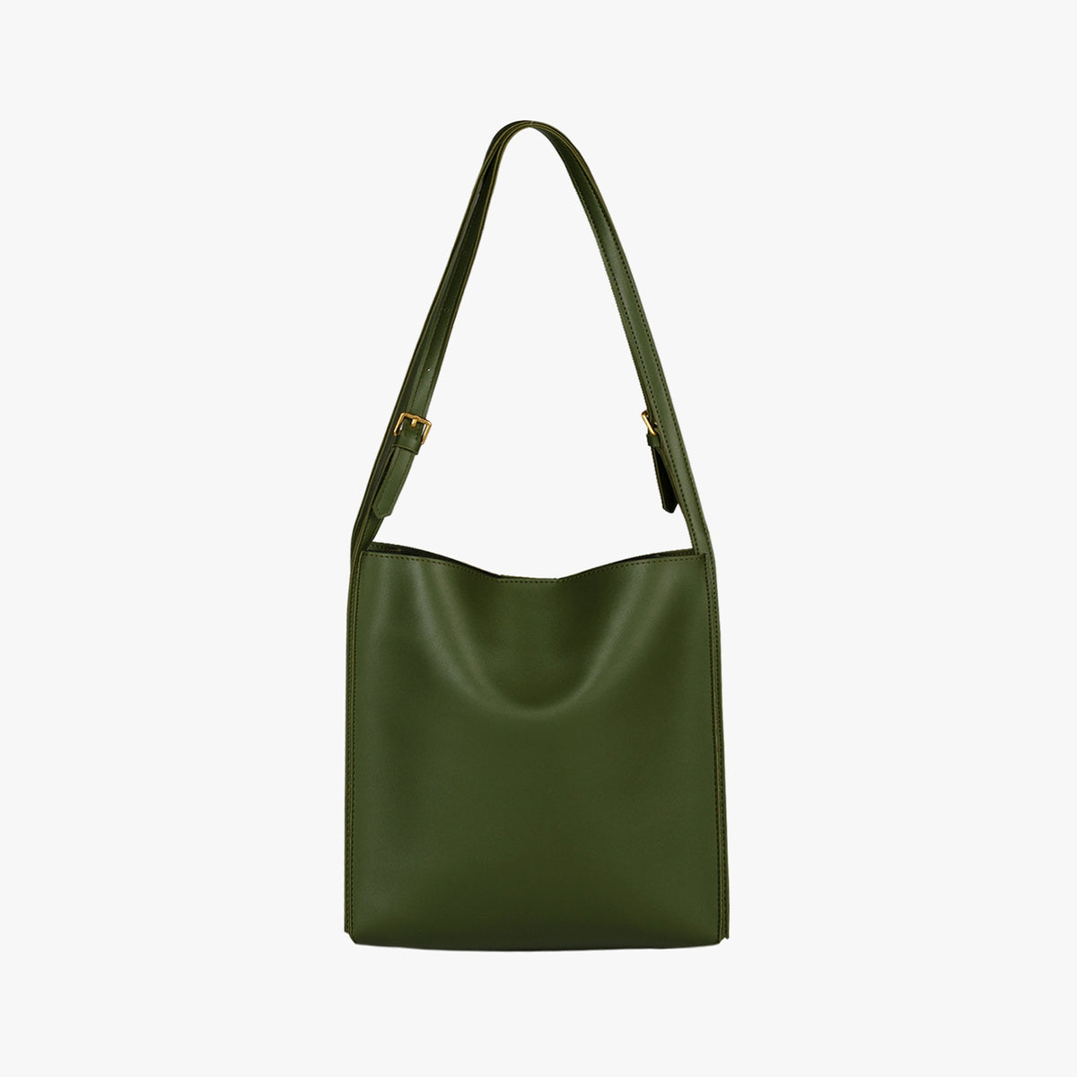 Vegan leather shoulder tote bag