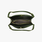 Vegan leather shoulder tote bag
