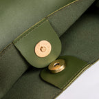 Vegan leather shoulder tote bag