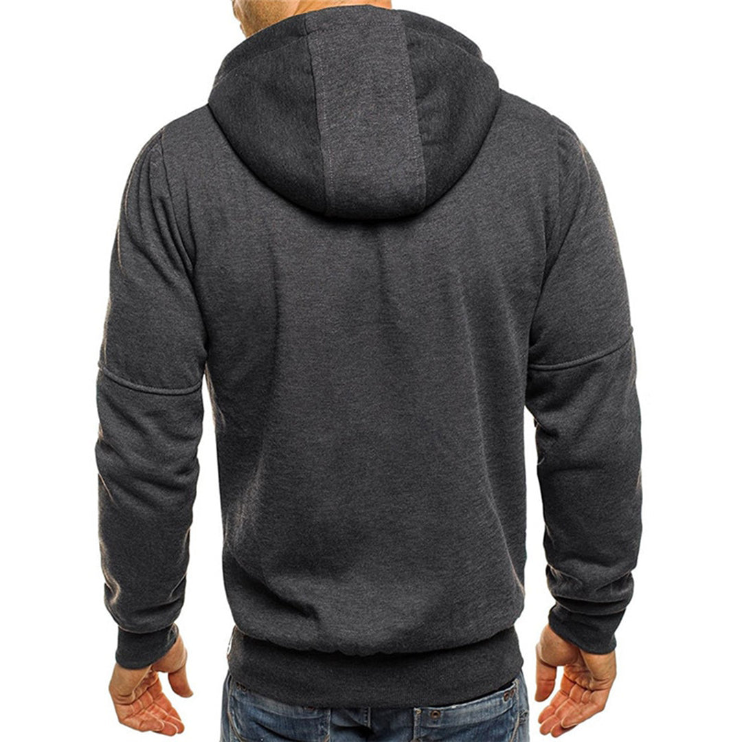 Full Zip Hoodie Men Soft Breathable Fabric