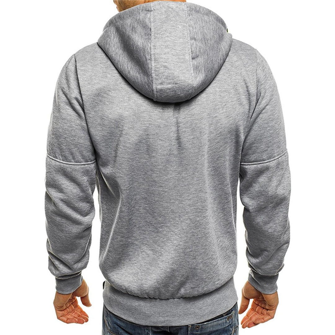 Full Zip Hoodie Men Soft Breathable Fabric