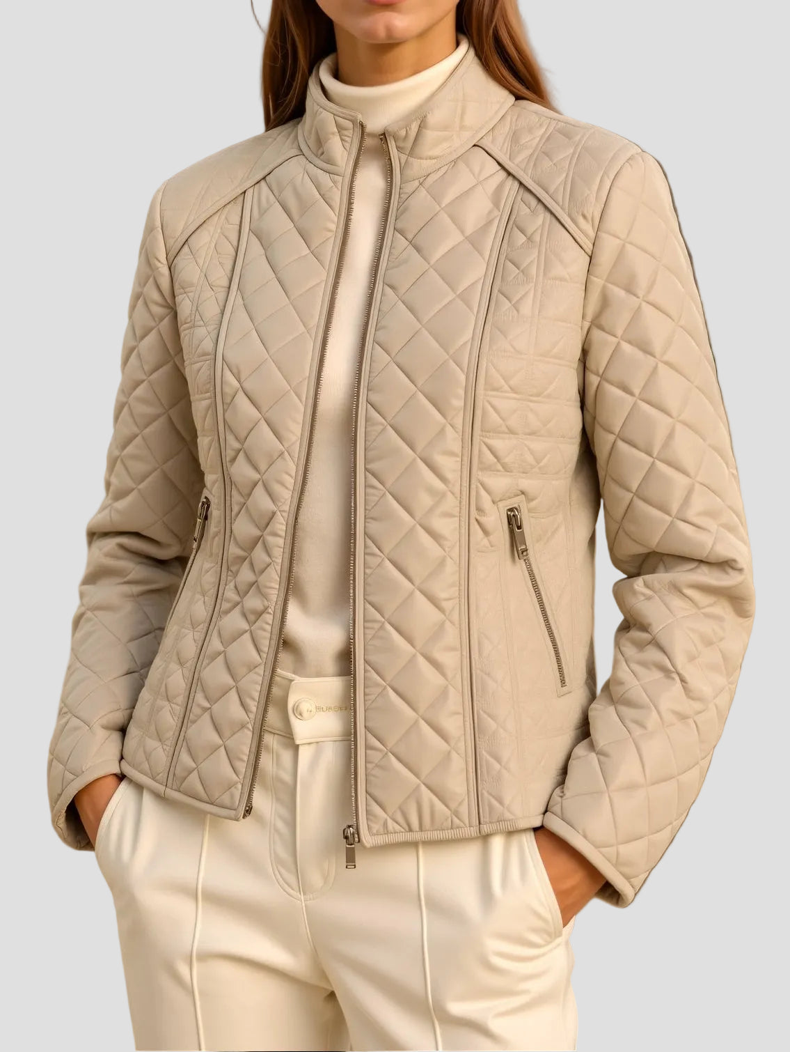Lightweight Zip Jacket with a Fitted Look