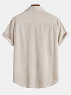 Men's Two-Piece Casual Ribbed Summer Set