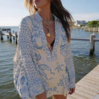 Printed Tunic Two-Piece Set Women