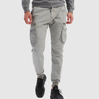 Men's cargo joggers pants designed for outdoor activities, featuring multiple pockets, a comfortable fit, and durable fabric for versatility and style. 3