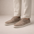 Men's lace-up loafers featuring a classic design, perfect for both formal and casual occasions, showcasing premium materials and superior craftsmanship. 1