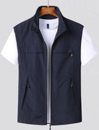 Men's lightweight quick-drying cardigan designed for outdoor activities, featuring breathable fabric and a stylish fit, perfect for hiking, camping, and everyday wear. 0