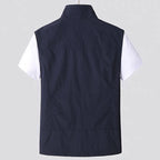 Men's lightweight quick-drying cardigan designed for outdoor activities, featuring breathable fabric and a stylish fit, perfect for hiking, camping, and everyday wear. 1