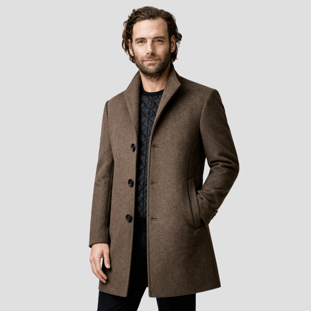Single-Breasted Quilted Coat