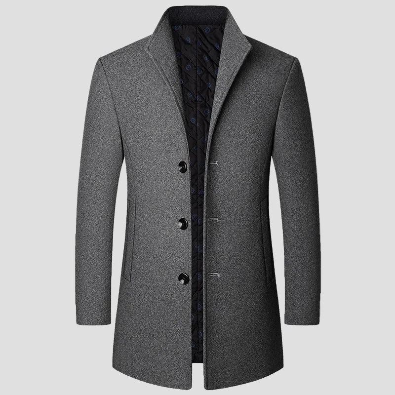Single-Breasted Quilted Coat