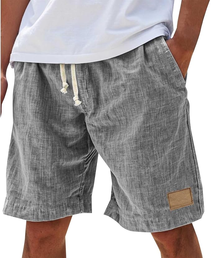 Men's relaxed fit board shorts designed for casual summer wear, featuring a comfortable waistband, vibrant colors, and lightweight fabric, perfect for beach outings and outdoor 6