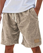 Men's relaxed fit board shorts designed for casual summer wear, featuring a comfortable waistband, vibrant colors, and lightweight fabric, perfect for beach outings and outdoor 7