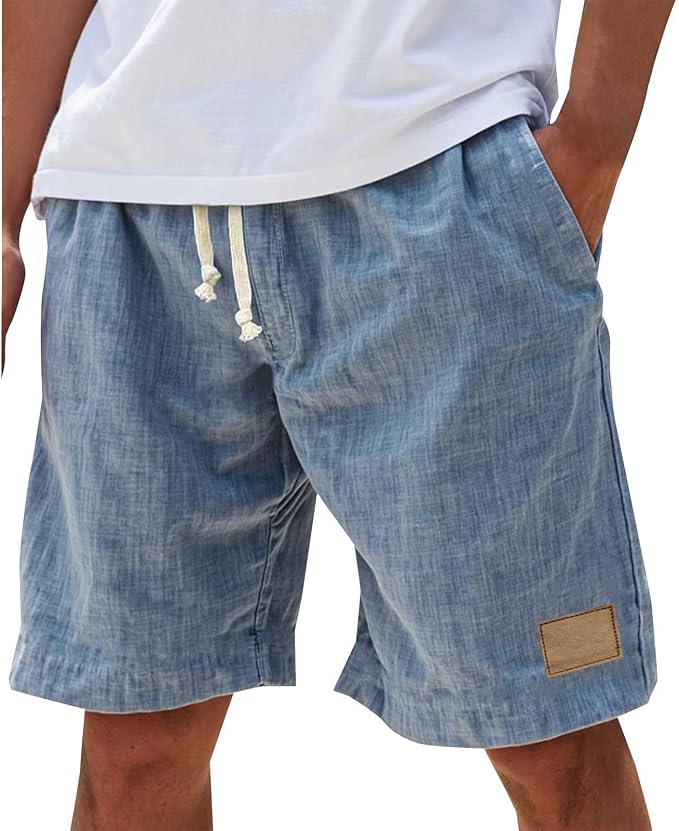 Men's relaxed fit board shorts designed for casual summer wear, featuring a comfortable waistband, vibrant colors, and lightweight fabric, perfect for beach outings and outdoor 8