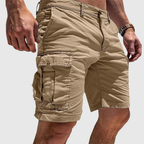 Men's relaxed fit cargo shorts in a versatile color, perfect for everyday casual summer wear, featuring multiple pockets for storage and a comfortable, breathable fabric ideal 2