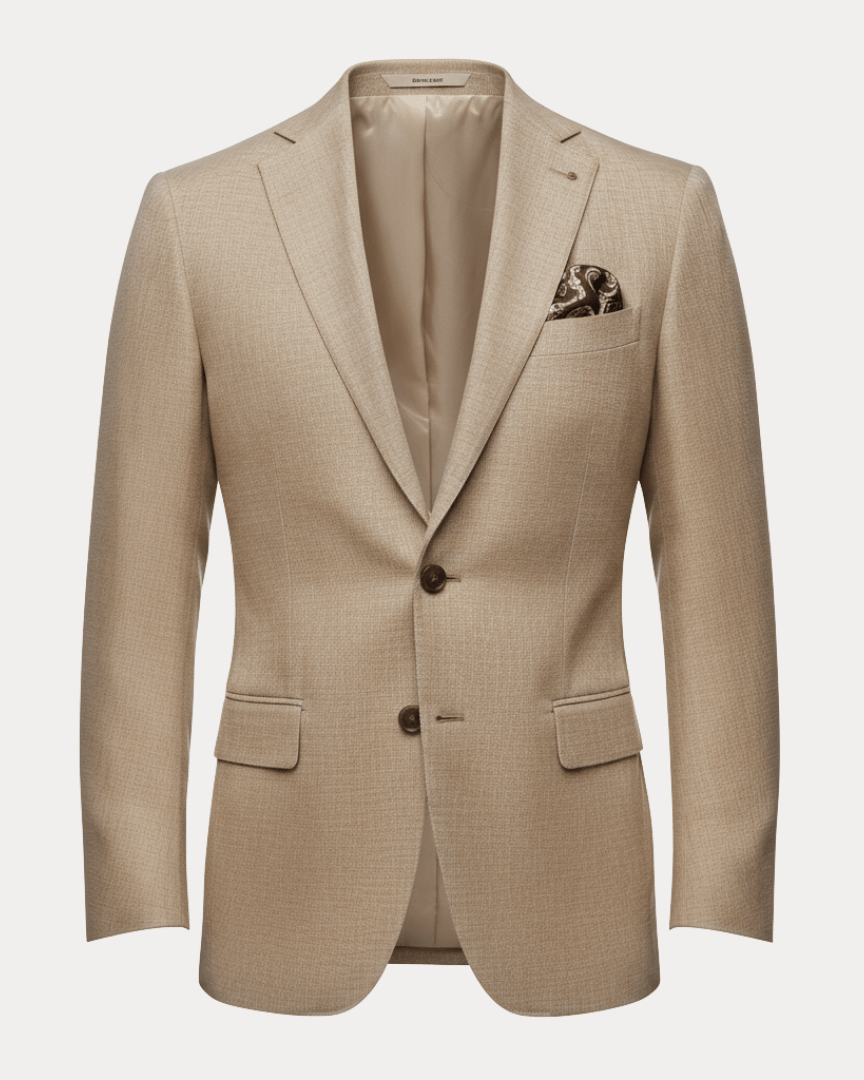 Men's slim blazer jacket featuring classic lapels, perfect for both formal and casual occasions, designed for a tailored fit and stylish appearance. 1