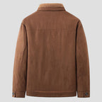 Men's Suede Sherpa Collar Jacket
