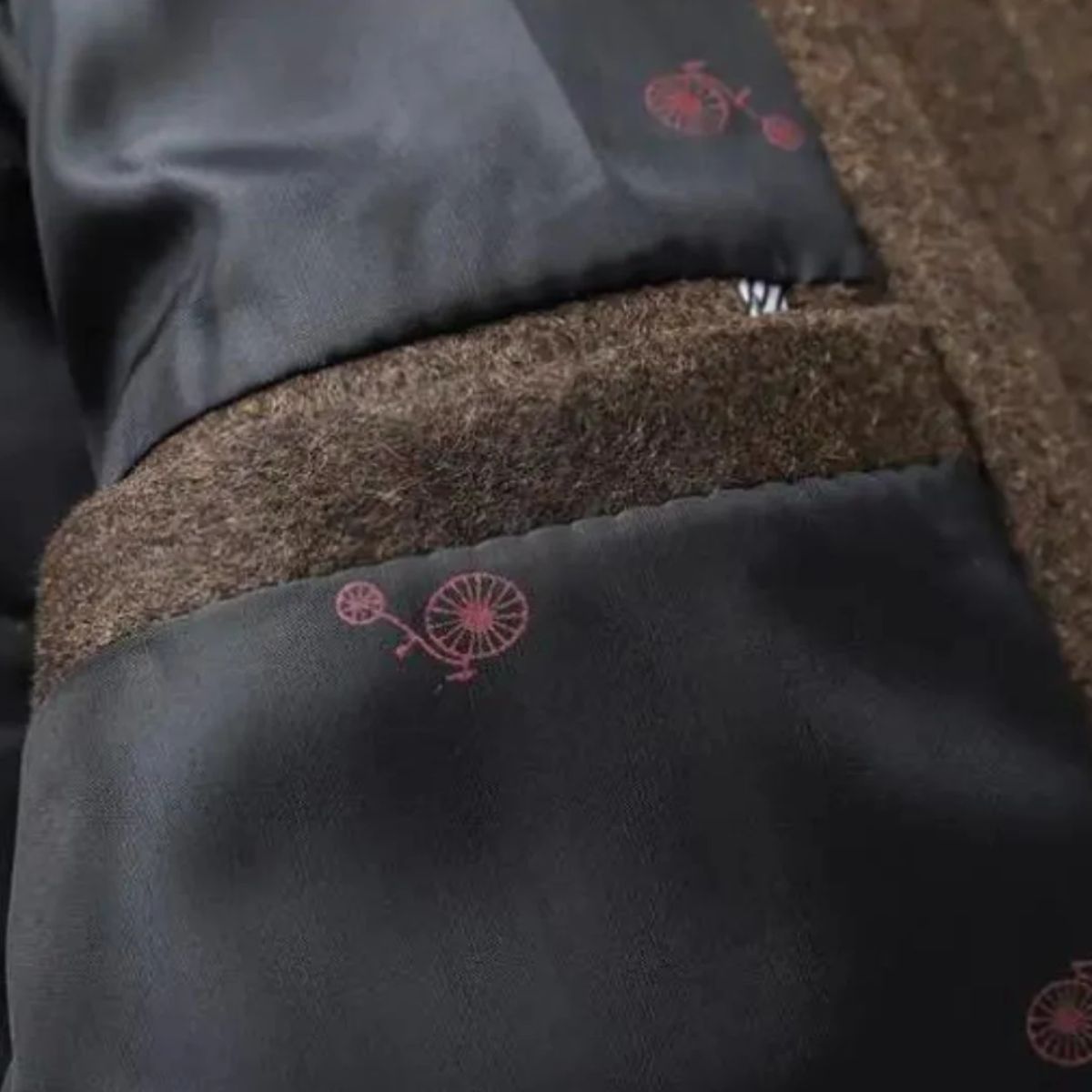 Men's Wool Blend Coat With Notch Lapel