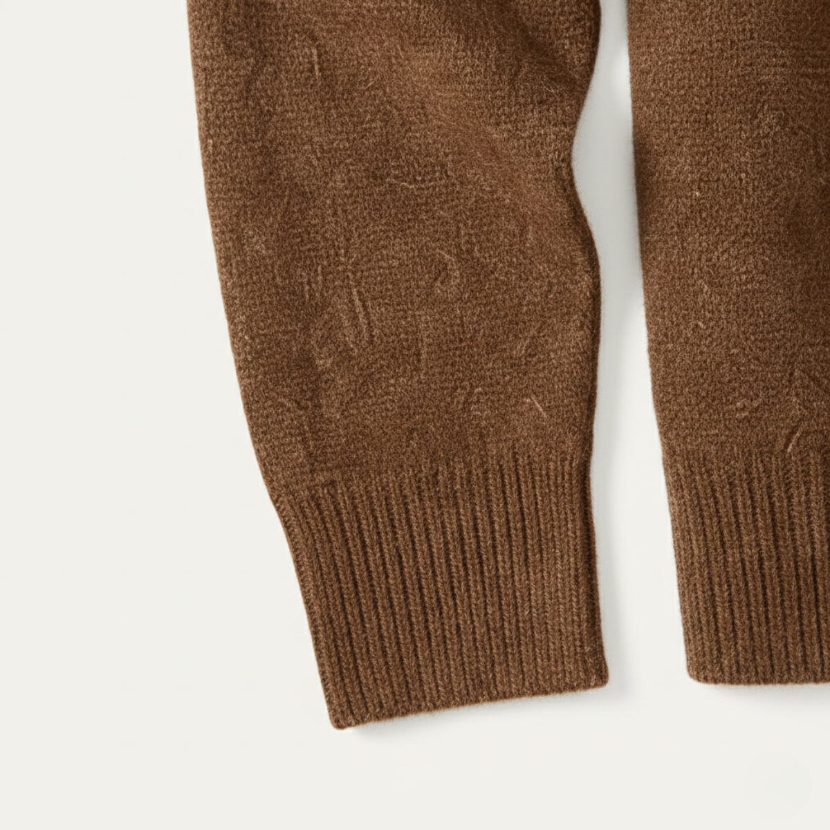 Knit polo collar sweater