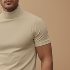 Men's Short-Sleeve Turtleneck T-Shirt