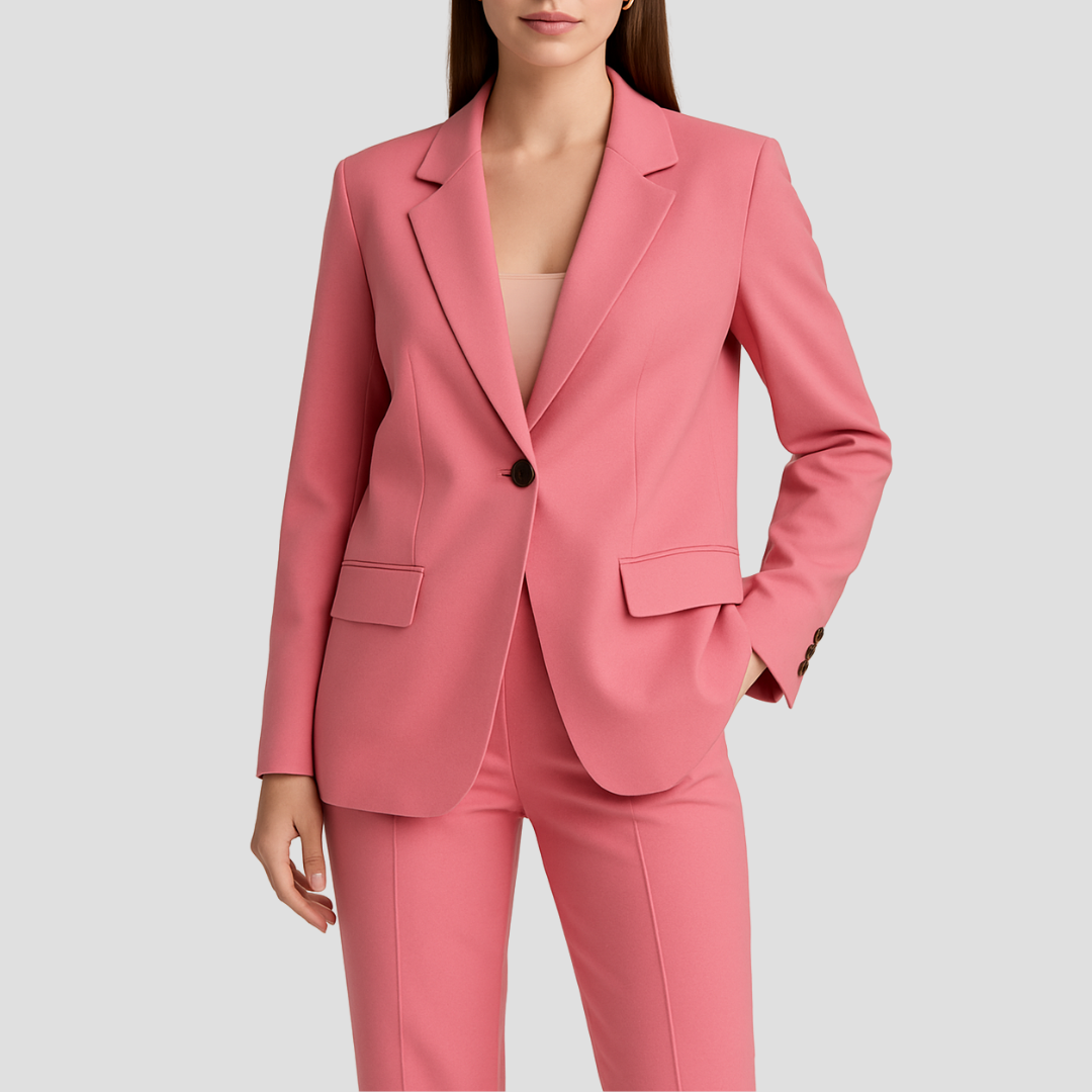 Women’s Two-Piece Tailored Suit with Blazer and Trousers