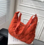 Women's chic quilted puffer shoulder bag