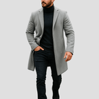 Men's Long Wool Overcoat