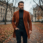 Men's Long Wool Overcoat