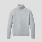 Rib Knit Turtleneck Sweater