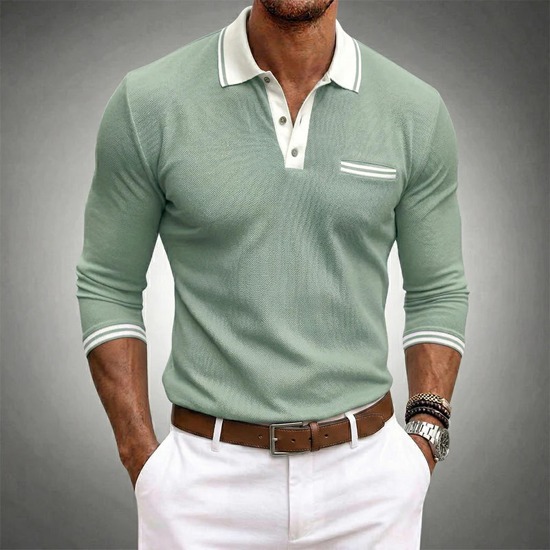 Men's Long Sleeve Polo Shirt