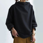High neck fine knit top