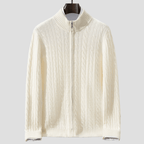 Men's Cable Knit Cashmere Cardigan