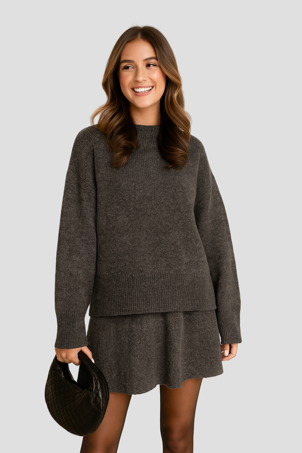 Cozy Sweater and Mini Skirt Set