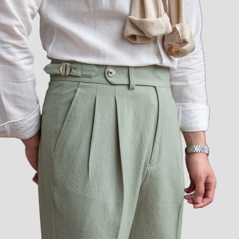 Men's Pleated Front Tailored Trousers