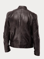 Men's classic leather jacket
