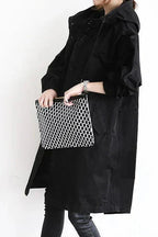Women's Hooded Longline Raincoat Waterproof Breathable