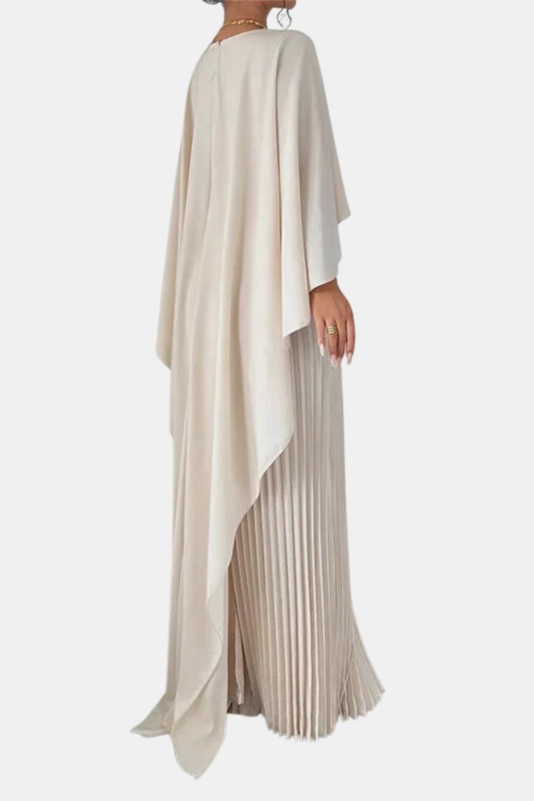 Flowy Pleated Chiffon Dress