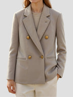 Women’s Gray Plaid Blazer