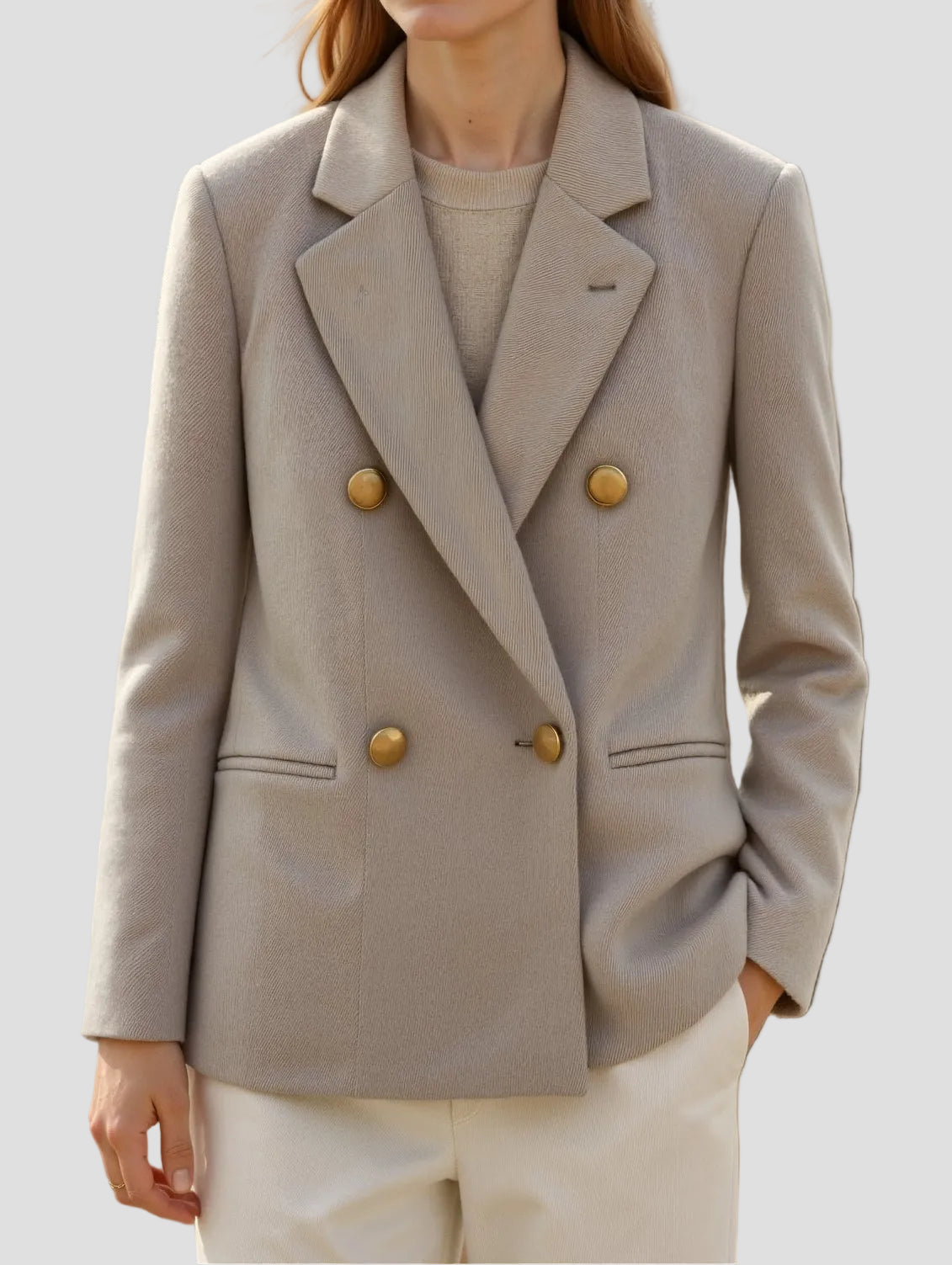 Women’s Gray Plaid Blazer