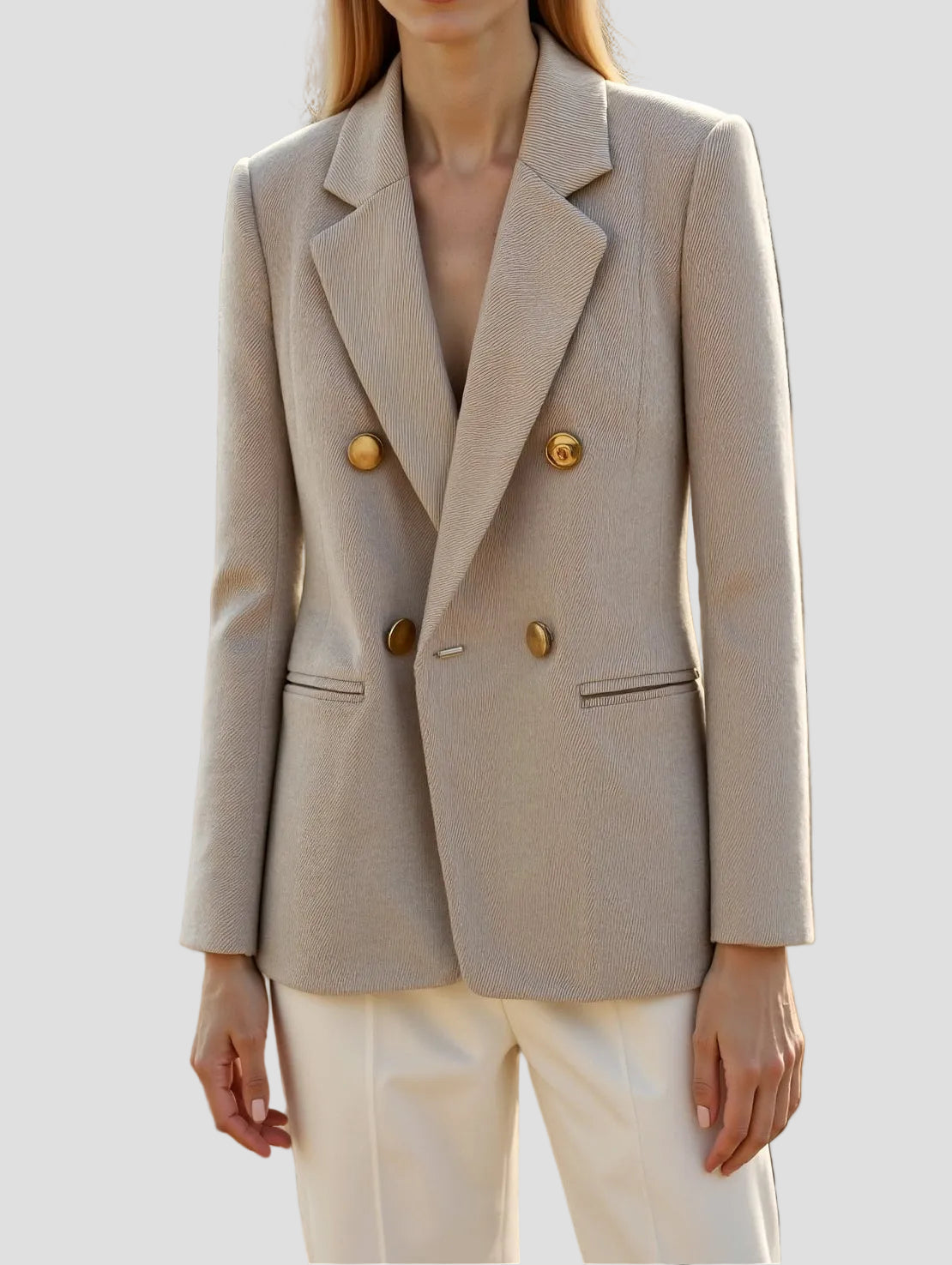 Women’s Gray Plaid Blazer