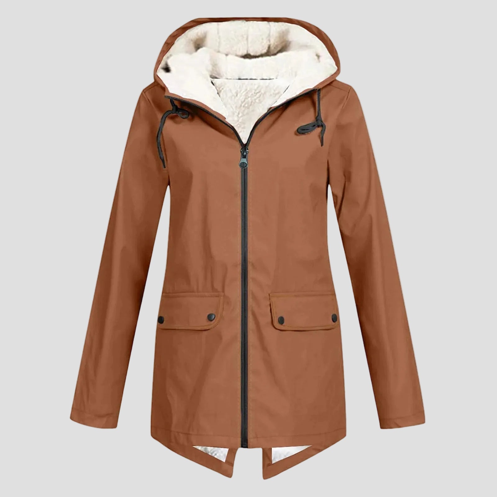 Waterproof Trench Coat with Hood