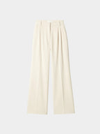 White Wide Leg Trousers