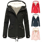 Hooded lined winter jacket