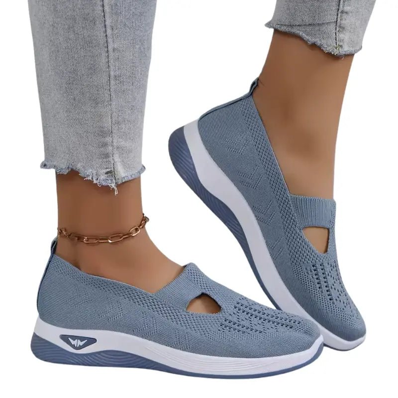 Women's anatomical slip-on sneakers designed for all-day comfort, featuring a sleek design, cushioned insoles, and breathable materials, perfect for casual outings and 0