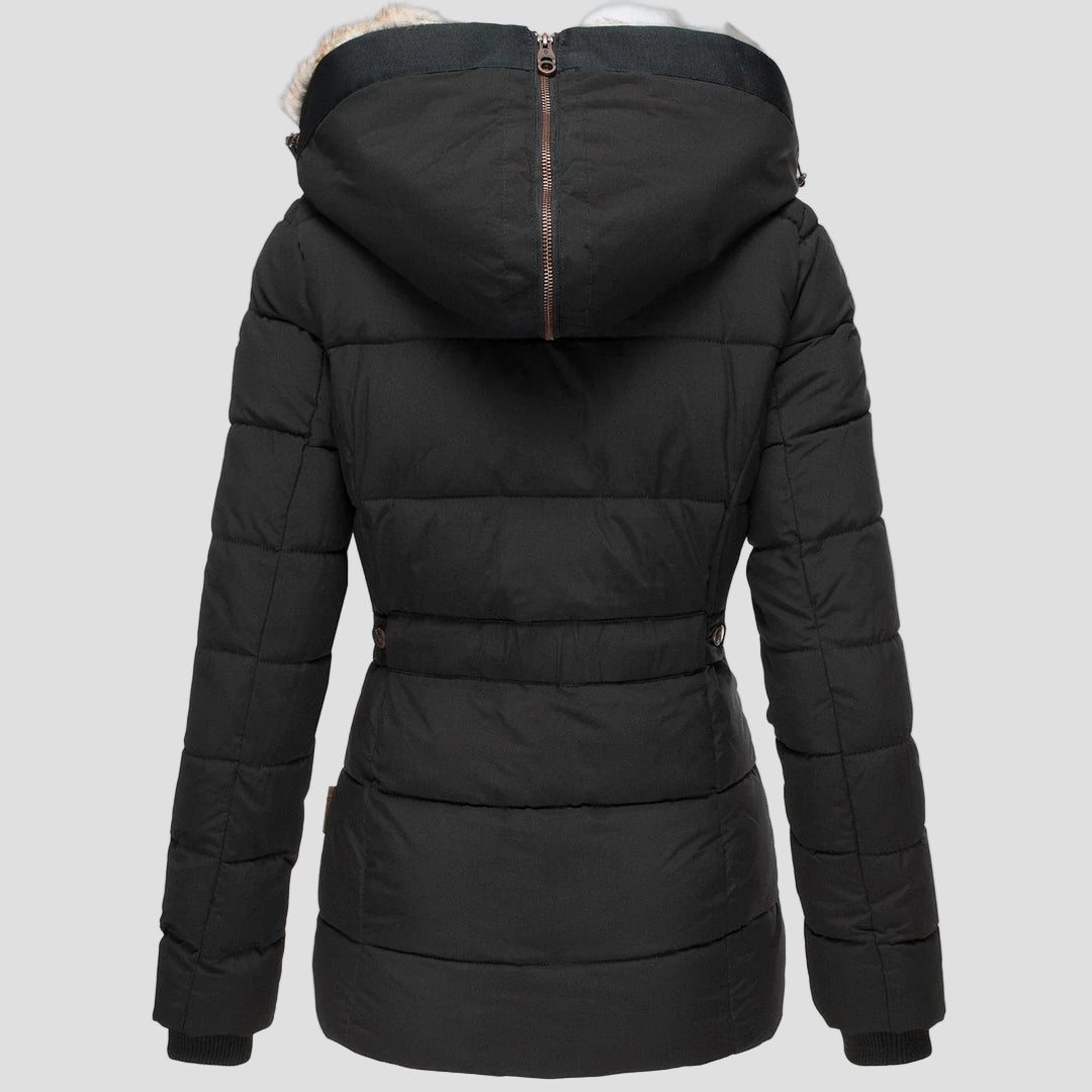 Women's Hooded Warm Lined Winter Jacket
