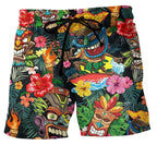 Women's bold swim shorts perfect for beach and poolside activities, featuring a vibrant design and comfortable fit for all-day wear. 0