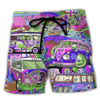 Women's bold swim shorts perfect for beach and poolside activities, featuring a vibrant design and comfortable fit for all-day wear. 2